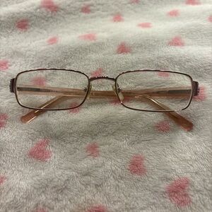 Vintage Versace Pink Rectangular Reading Glasses